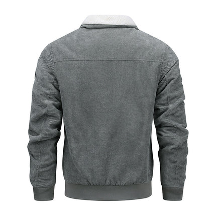Cross-border winter cotton-padded coat men's plus size thickened lamb wool cold-proof warm collar high-grade corduroy coat cotton-padded coat