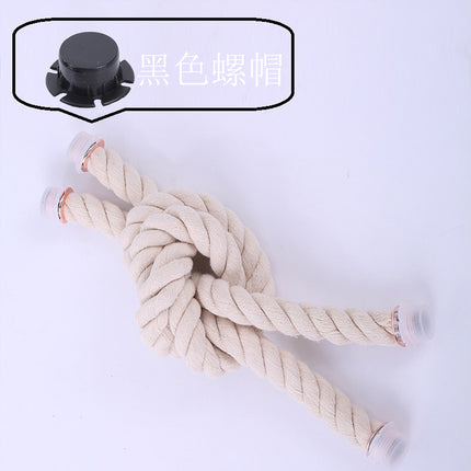 Factory wholesale hemp rope portable belt soft and hard rope bag accessories beach bag variety DIY woven hemp rope bag buckle accessories