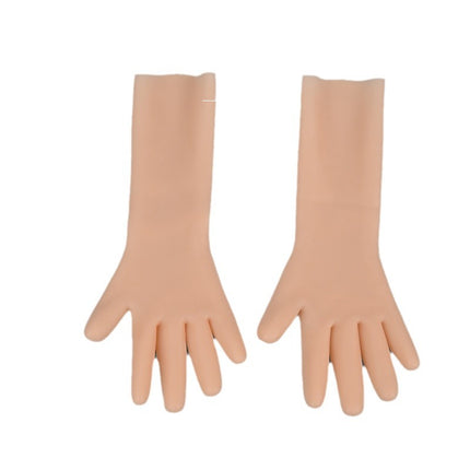 Extended-Length Moisturizing Gloves, Soft Silicone Anti-Cracking Protective Gloves, Exfoliating Hand Mask for Sleeping, Whitening and Brightening, Can Be Used Repeatedly