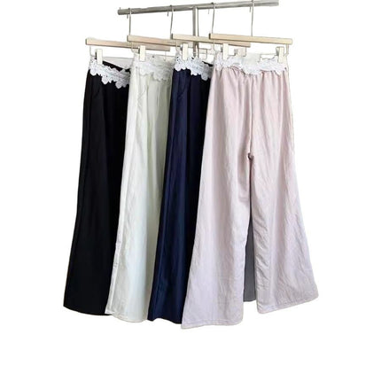 This Year's Popular Pants~ Lace Wide-Leg Pants for Women 2025 New Spring Straight Loose Yamamoto Pants