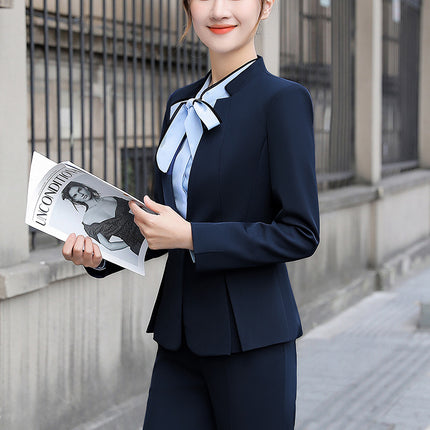 Cross-Border Hotel Work Clothes, Feminine Goddess Style, Professional Formal Suit, Front Desk Cashier Manager Work Clothes