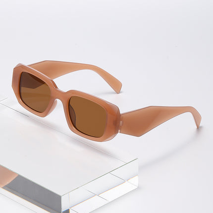 2026 European and American Irregular Punk Sunglasses Retro Ins Sunglasses Street Style Small Square Frame Men's Street Style Cut-Edge Glasses
