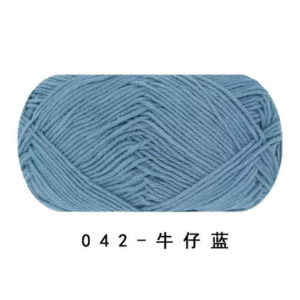 Ruyi Bird Four-Strand Combed Milk Cotton Wool Ball DIY Handmade Crochet Thin Thread Doll Wholesale Wool Ball