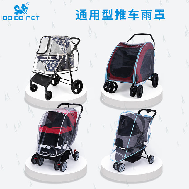 Dodopet YZ Universal Pet Baby Stroller Rain Cover PVC Waterproof Windproof Cape 8 Models E540 JX DX YS YA E550 LC TC / Housse Pluie Universelle Poussette Animal Bébé Dodopet YZ PVC Imperméable Coupe-Vent Cape 8 Modèles
