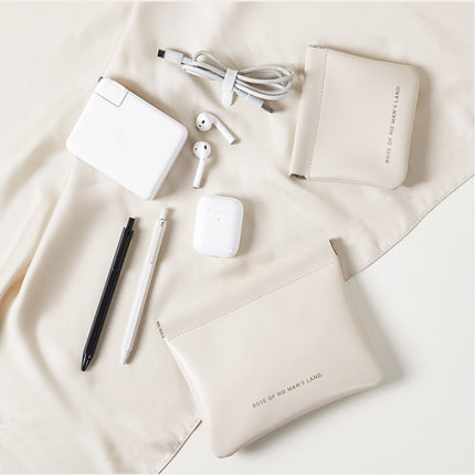 Automatic closing shrapnel storage bag cosmetic bag portable small sundry bag inner bag mouth red envelope inner storage small bag