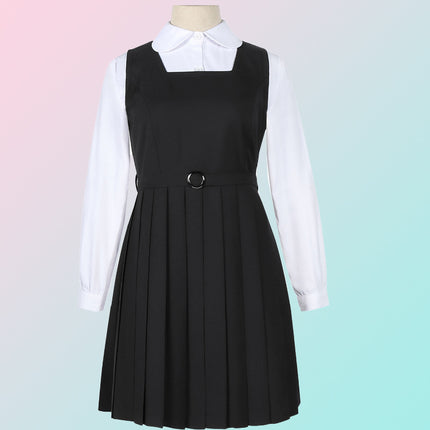 Jumpsuit Vest Dress Cos Chainsaw Man War Devil School Uniform Anime Cosplay Costume Female High School Jk Uniform Skirt