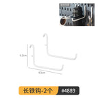 4889. 2 long iron hooks [compatible with *jia board]