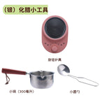 Pink electric stove + 300ml small pot + small spoon
