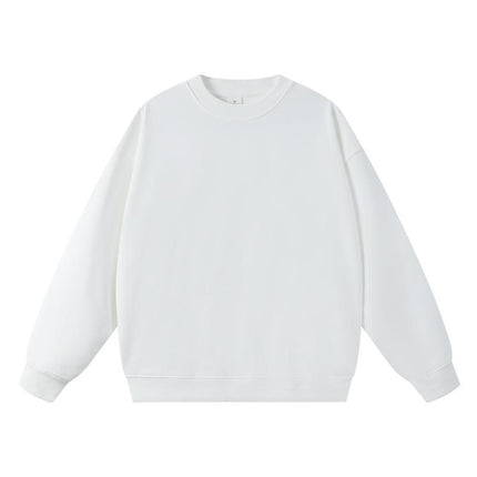 New Style Couple's Loose-Fitting Round-Neck Hooded Sweatshirt, Long-Sleeved Sweatshirt, Heavyweight Pure Cotton 400g Hoodie with Printed Logo