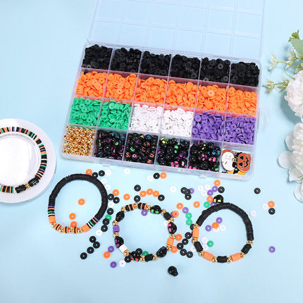 Halloween Style Soft Clay Pieces DIY Jewelry Accessories Kit Bracelet String Earrings Accessory Pack Wholesale Jewelry