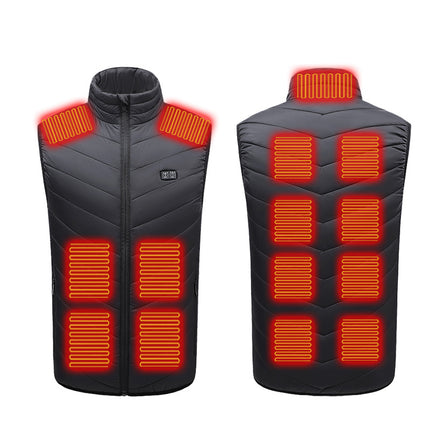 Cross-border Explosions Winter Heating Vest Three-gear Intelligent Adjustment USB Power Supply Cold-resistant Warm Heating Clothing for Men and Women