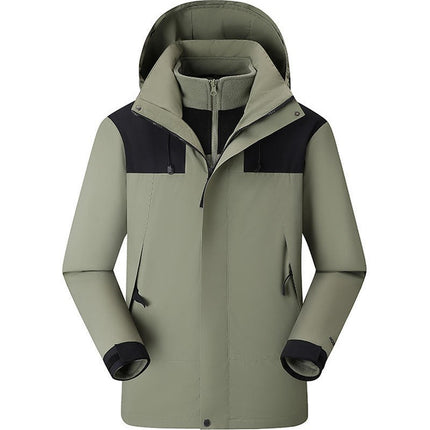 Autumn and Winter Three-In-One Jacket, Custom-Made Removable Liner Jacket, Custom-Made Corporate Workwear, Anti-Scratch and Wear-Resistant Workwear