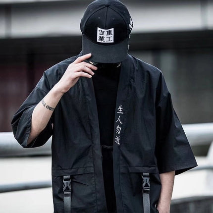 Summer New Arrival Diablo National Tide Ninja Windbreaker Men's Loose Hip-Hop Trendy Brand Thin Taoist Robe Fashionable Functional Style Top