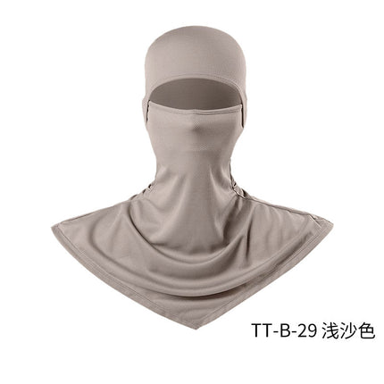 Summer Fishing Full Face Sun Protection Mask Outdoor Dustproof and Anti-Uv Hood Breathable Quick-Drying Sweat-Absorbent Cycling Hood