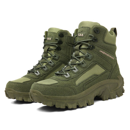 Cross-border Boots Amazon 2024 Fall/Winter Men's High-top Spelling Duoduo AliExpress Outdoor Hiking Boots Snow Boots