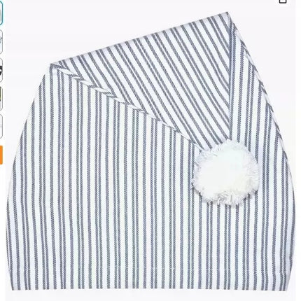 Amazon new men's long hat ladies with white fur ball nightcap adjustable hat circumference can be used for parent-child