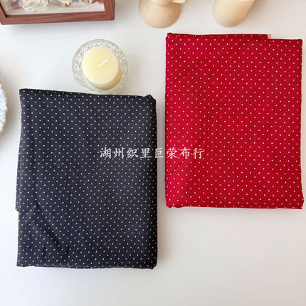 Cotton 21-Count Twill Digital Direct Printing Fabric Korean Polka Dot Small Clear Floral Cloth Pants Bag DIY