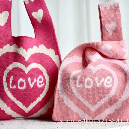 Knitted Bag Souvenir Gift Bag Kindergarten Kidsren Baby Full Moon Birthday Gift Cartoon Gift Bag Gift
