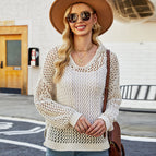 Off-white openwork blouse / S