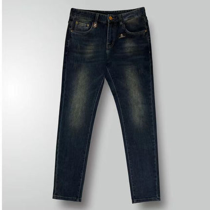 Fast hand TikTok same style Old Buddha high-end autumn and winter retro slim stretch fashion brand small straight men's jeans