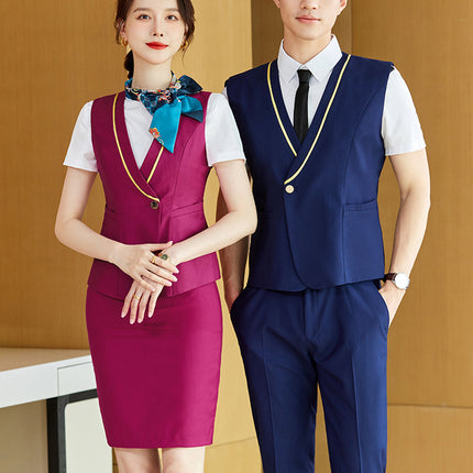 China Southern Airlines stewardess uniform professional suit female hotel front desk reception temperament work clothes flight attendant interview clothing summer