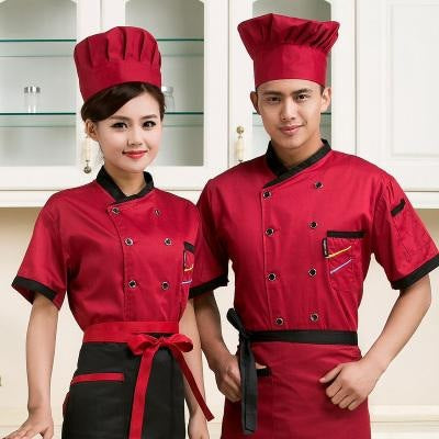 Chef's Clothes Long-sleeved Short-sleeved Hotel Work Clothes Men's and Women's Autumn and Winter Clothes Hotel Kitchen Kitchen Kitchen Catering Clothing Fixture Available