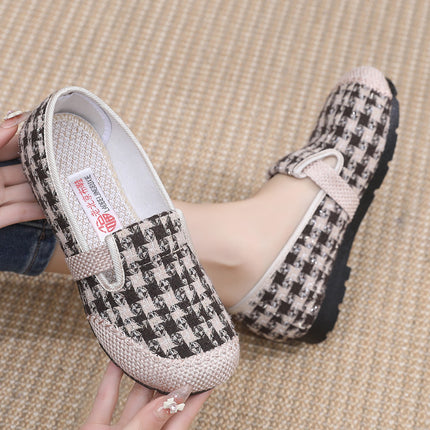Women's Shoes Spring New Old Beijing Cloth Shoes Women's Single Shoes Breathable Cotton and Linen Cloth Shoes Slip-on Lazy Casual Fisherman Shoes