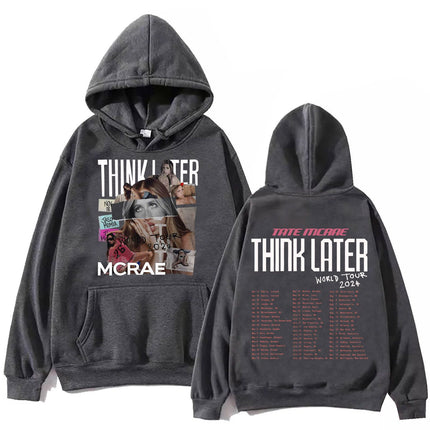 Tate Mcrae the Think Later World Tour 2024 Tour Hoodie Haraj