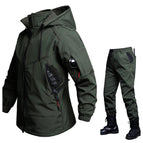686 fleece-lined water-repellent jacket suit [military green] / 165
