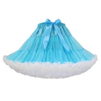 Hole blue + white super fluffy style / One Size