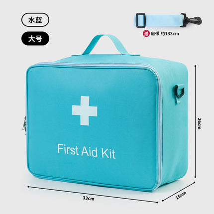 Family Medicine Box Large Capacity Crossbody First Aid Medicine Box Medical Bag Carry-on Travel Rescue Medicine Storage Bag