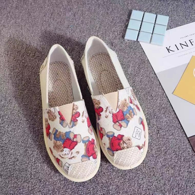 Spring and Summer New Women's Shoes Old Beijing Cloth Shoes Single-layer Shoes Middle-aged and Elderly Casual Internet Celebrated Canvas Shoes Non-slip Soft-soled Fisherman Shoes