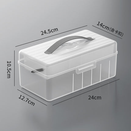 Desktop Data Cable Dust-Proof Compartment Storage Artifact Mobile Phone Charger Charging Cable Headphone Cable Organizer Compartment Box