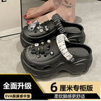 Black 6cm [double strap bear] / 38-39 [37-38 foot Racket]]