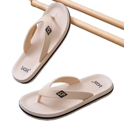 Men's Slip-Flops Anti-Slip Deodorant Wear-Resistant Seaside Beach Slippers Men's Home Simple Sandals