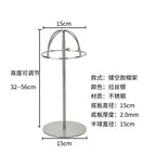 Brushed silver hollow hat rack (15cm)