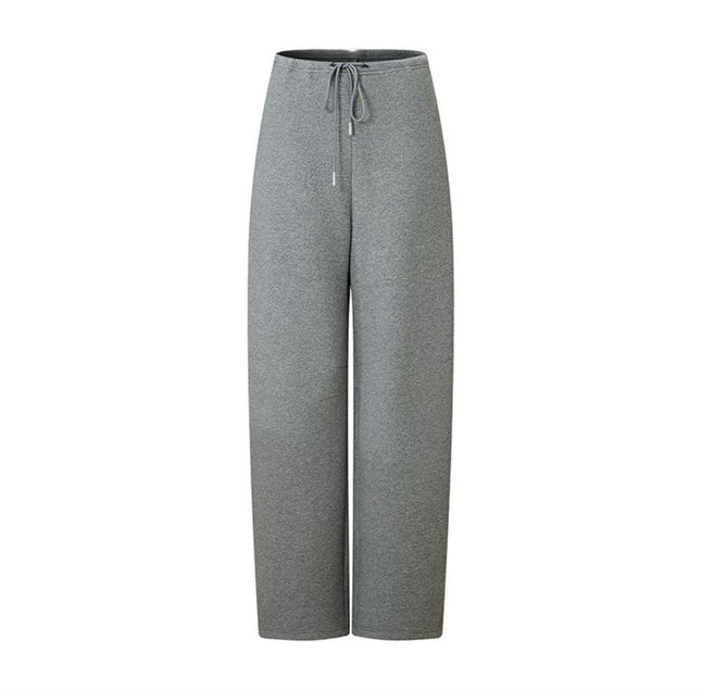Niche alrig * t Design Narrow Waist Arc Banana Pants Women's Lazy Style Leisure Loose Drawstring Thickened Wei Pants