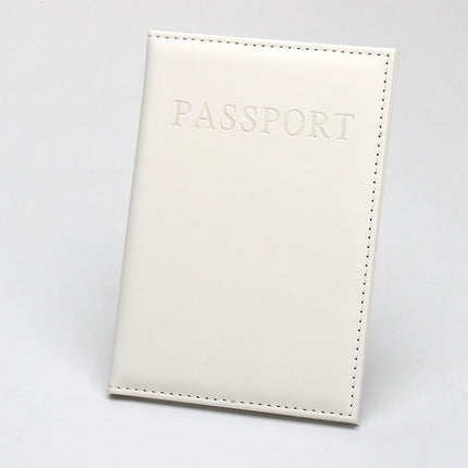 Leather Passport Cover, Passport Bag, Logo Wholesale, English Pu Leather Passport Holder, Amazon Cross-Border Card Holder