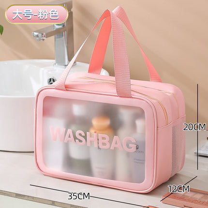 Dry and Wet Separate Cosmetic Bag Multifunctional Portable Travel Wash Bag Large Capacity Waterproof Skin Care Storage Bag New Style
