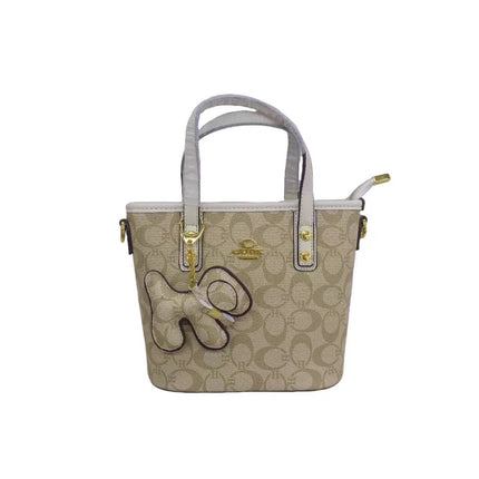 PVC Textured Bucket Tote Bag 5 Colors Retro Print / Sac Seau Tote PVC Texturé 5 Couleurs Rétro Imprimé