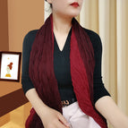 Double dark red coffee / 175CM