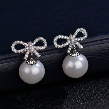 Water Drop Aaa Zircon Inlaid Earrings S925 Sterling Silver Earrings Quality Earrings Jewelry Factory Direct Sales Exquisite Earrings