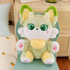 35cm / Devil fox doll light green
