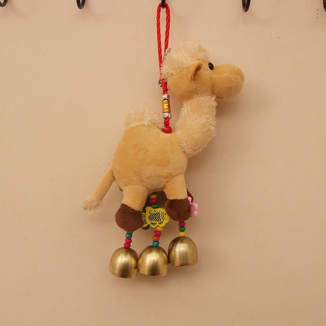 New Cute Cute Desert Bell Camel Pendant Plush Toy Doll Gift Bag Pendant Keychain