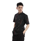 Black kitchen clothes with short sleeves / M