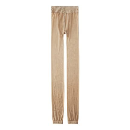 Summer Thin Fleshy Nine-point Silk Stockings Women's Wear-resistant Leg Artifact Natural Naked 6D Leggings Socks Not Feet