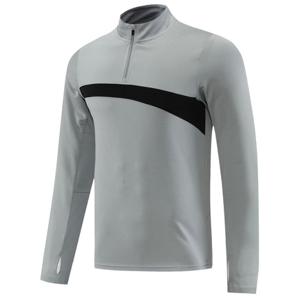 Foreign trade wholesale semi-pull football uniforms training clothes outdoor sports running long sleeve sportswear autumn and winter group clothes appearance clothes
