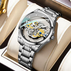 530 [double-sided hollow] Silver Steel