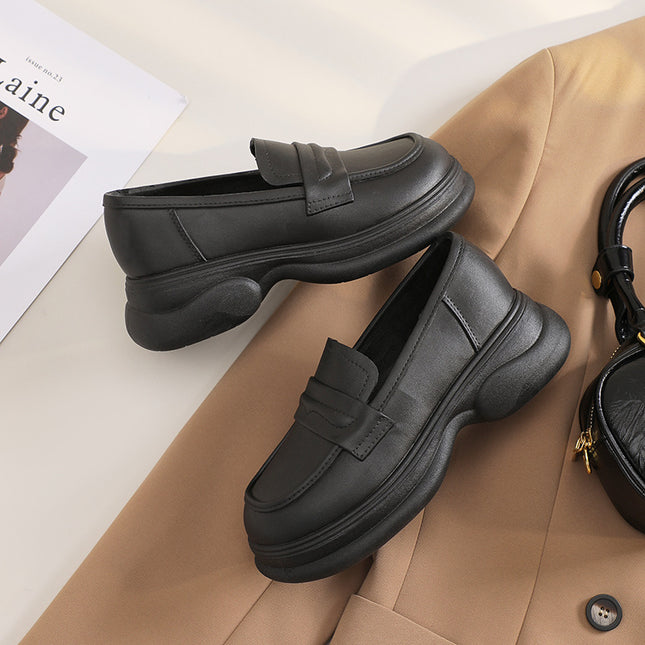 New Thick-soled Loafers Women's Mary Jane One-step Lazy Shoes Casual Single-layer Shoes Rain Boots Increased Work Shoes Cross-border