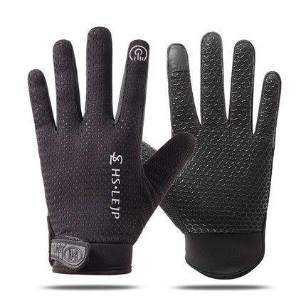 Cross-border Thin Half-finger Gloves Men's and Women's Riding Non-slip Quick-drying Sports Fitness Breathable Bicycle Gloves A01W